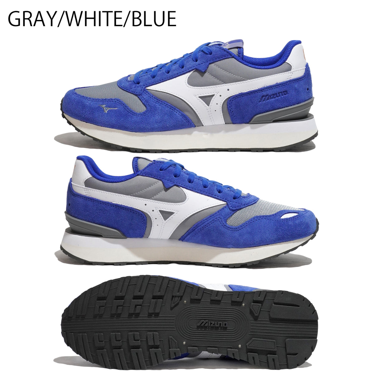 クレープ MIZUNO RB87 D1GA235219 グレー×ホワイト×ブルー | TOP to TOP
