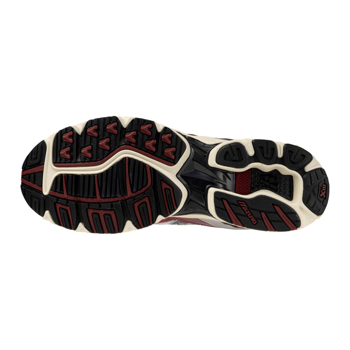 MIZUNO WAVE RIDER 10 D1GA243114 ホワイト×ブラック×ワイン