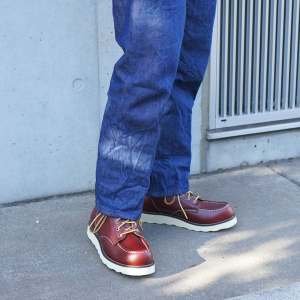 【a belvetino】ab-850 RED BROWN MOC TOE WORKBOOTS