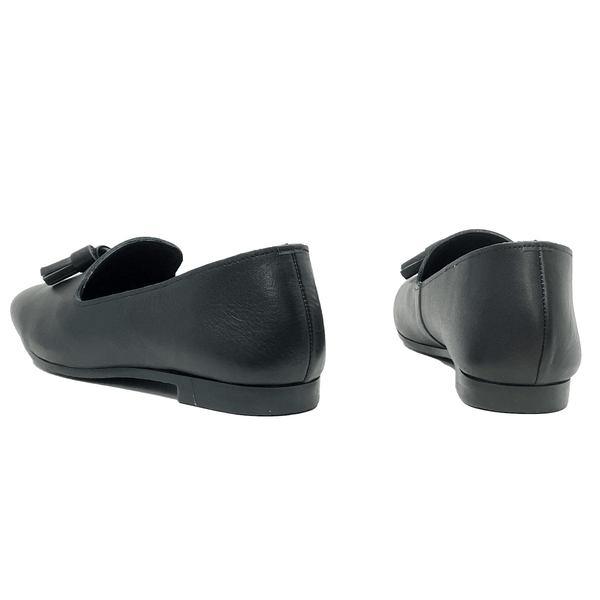 レシピ 靴 Recipe 軽量 柔らかい革 上品 オフィス カジュアル RP-280 タッセルシューズ BLACK 本革 レザー レディース 日本製 MADE IN JAPAN 旅行