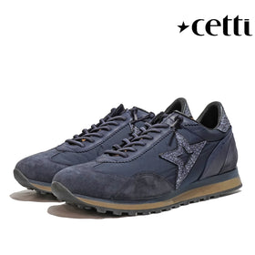 セッティ シューズ レザースニーカー 靴 cetti スペイン製 カジュアル 本革 C1259 ANTE-MESH NAVY MADE IN SPAIN 24FW