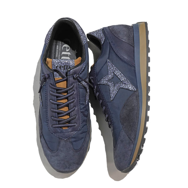 セッティ シューズ レザースニーカー 靴 cetti スペイン製 カジュアル 本革 C1259 ANTE-MESH NAVY MADE IN SPAIN 24FW