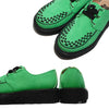 STEPARK ステッパーク COMODO GREEN SUEDE ラバーソール 厚底 カジュアル クリーパー インターレース ビーガンスエード ローカット ロック パンク バンド ゴスロリ レディース メンズ 24FW