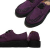 STEPARK ステッパーク COMODO PURPLE SUEDE ラバーソール 厚底 カジュアル クリーパー インターレース ビーガンスエード ローカット ロック パンク バンド ゴスロリ レディース メンズ 24FW