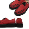 STEPARK ステッパーク COMODO RED SUEDE ラバーソール 厚底 カジュアル クリーパー インターレース ビーガンスエード ローカット ロック パンク バンド ゴスロリ レディース メンズ 24FW