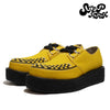 STEPARK ステッパーク COMODO YELLOW SUEDE ラバーソール 厚底 カジュアル クリーパー インターレース ビーガンスエード ローカット ロック パンク バンド ゴスロリ レディース メンズ 24FW