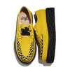 STEPARK ステッパーク COMODO YELLOW SUEDE ラバーソール 厚底 カジュアル クリーパー インターレース ビーガンスエード ローカット ロック パンク バンド ゴスロリ レディース メンズ 24FW