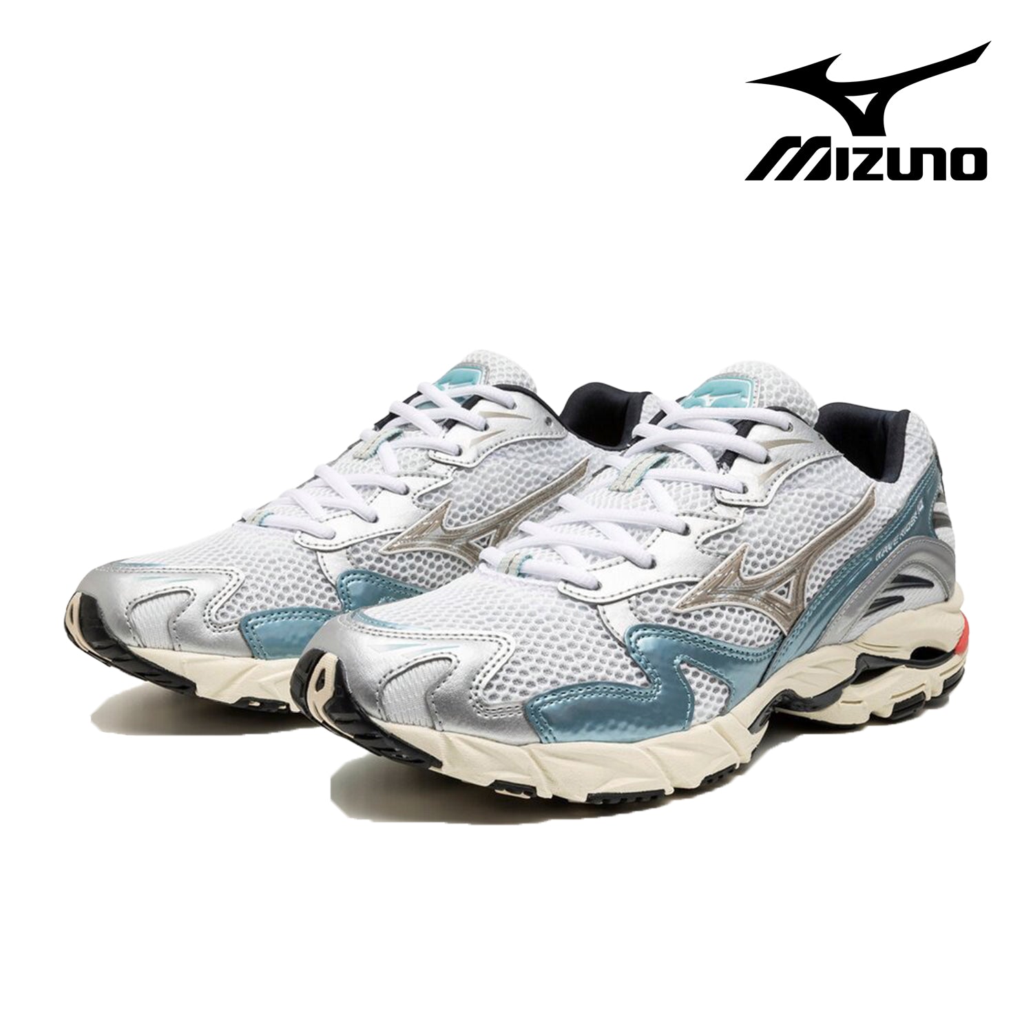 MIZUNO WAVE RIDER 10 D1GA243115 ホワイト×ベージュ×スカイ