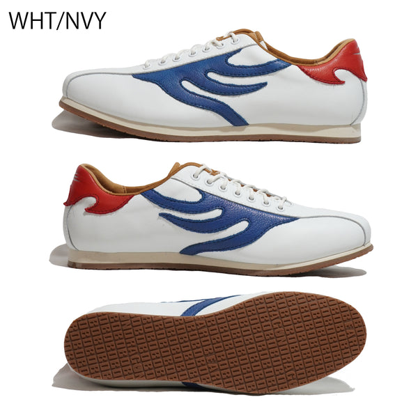 ドラゴンベアード DRAGON BEARD DB-CLASSIC-91D WHITE/BENI WHITE/NAVY CREAM/BROWN スニーカー シューズ ローカット 細身 メンズ ホワイト レッド レザー ラバーソール カジュアル 大人カジュアル レトロ クラシック