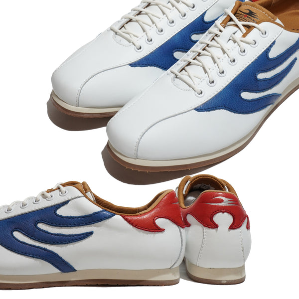 ドラゴンベアード DRAGON BEARD DB-CLASSIC-91D WHITE/BENI WHITE/NAVY CREAM/BROWN スニーカー シューズ ローカット 細身 メンズ ホワイト レッド レザー ラバーソール カジュアル 大人カジュアル レトロ クラシック