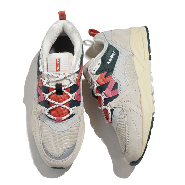 【SALE】カルフ スニーカー 靴 KARHU メンズ レディース FUSION 2.0 フュージョン KH804172 WHITECAP GRAY/CAYENNE 24SS 旅行