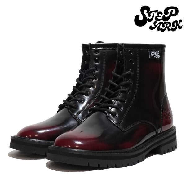 STEPARK ステッパーク LARGO BURGUNDY MADE IN JAPAN ブーツ レディース メンズ ワークブーツ 日本製 本革 レザー レースアップ ショートブーツ ユニセックス おしゃれ 24FW