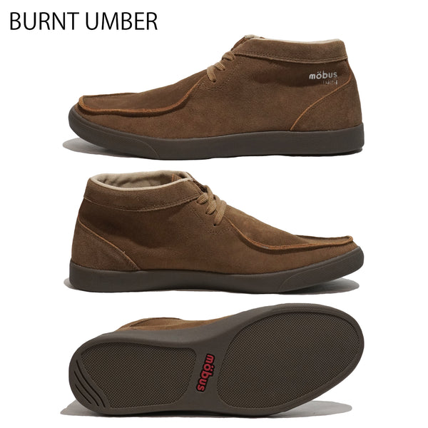 モーブス オリジナル スニーカー mobus ORIGINAL FORT メン ズ 靴 ローカット レザースニーカー スエード BURNT UMBER 24FW