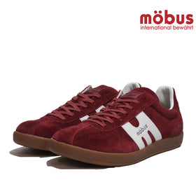 【SALE】モーブス オリジナル スニーカー mobus ORIGINAL BERLIN SD メンズ 靴 ローカット レザースニーカー スエード MAROON/WHT 24FW