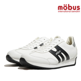 モーブス スニーカー mobus JAPAN made JAN 日本製メンズ 靴 シューズ ローカット レザースニーカー 牛革 カジュアル WHITE/BLACK MADE IN JAPAN 24SS