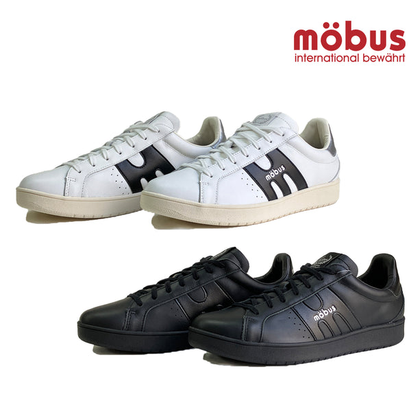 モーブス スニーカー mobus JAPAN made MARCELO 日本製 メンズ 靴 レザー コート系 WHITE/BLACK ALL BLACK 24FW MADE IN JAPAN 旅行