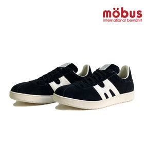 モーブス スニーカー mobus JAPAN made ARNO 日本製 メンズ 靴 スエード コート系 BLACK/CREAM 24FW MADE IN JAPAN 旅行