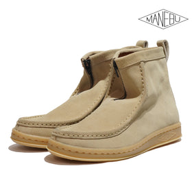 MANEBU RUU ZIP SAND SUEDE