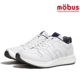 モーブス トレーナー スニーカー mobus TRAINER LOUIS メンズ 靴 軽量 レザー ホワイト/トリコロール WHITE/TRICO