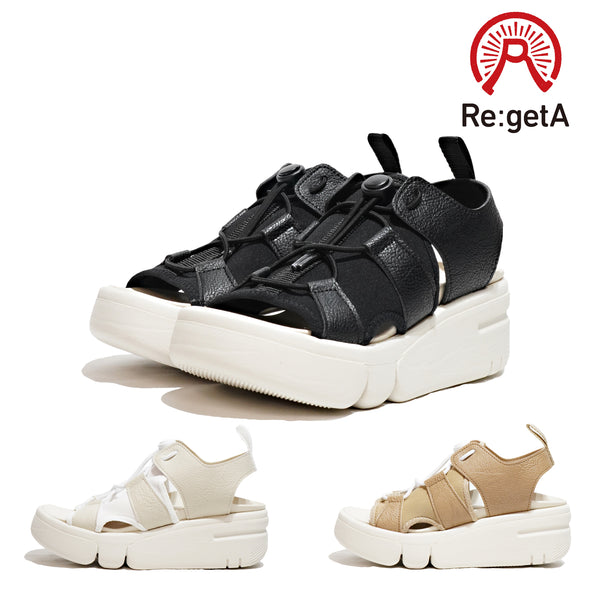 リゲッタ サンダル Re:getA RE-253 BEG BLK IVO スポーティーサンダル 厚底  歩きやすい つっかけ EVA 履きやすい レディース 日本製 24SS