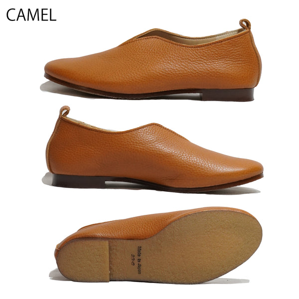 レシピ 靴 Recipe 軽量 柔らかい革 上品 オフィス カジュアル RP-222 Vカットスリッポン BLACK CAMEL OLIVE YELLOW 本革 レザー レディース 日本製 MADE IN JAPAN 旅行