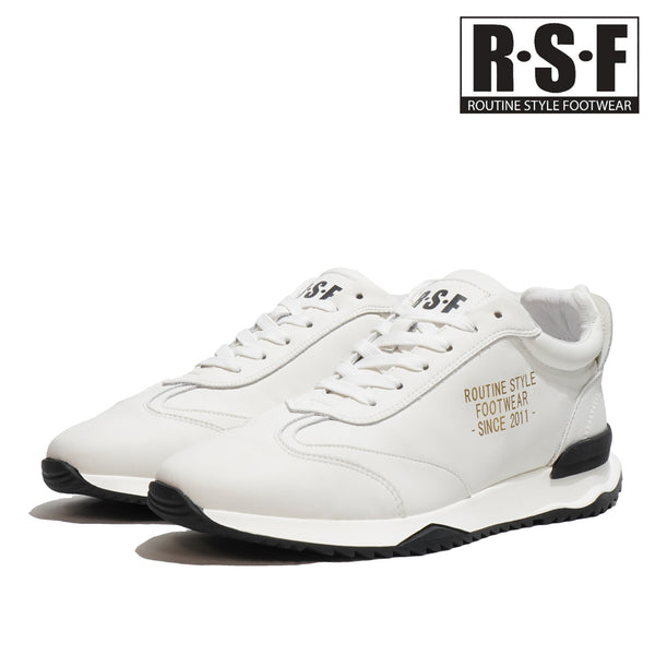 ルーティン スタイル フットウェア 靴 シューズ RSF ROUTINE STYLE FOOTWEAR BATH WHITE BLACK WHITE/BLACK WHITE/BEIGE 本革 レザー 幅広 24SS 旅行