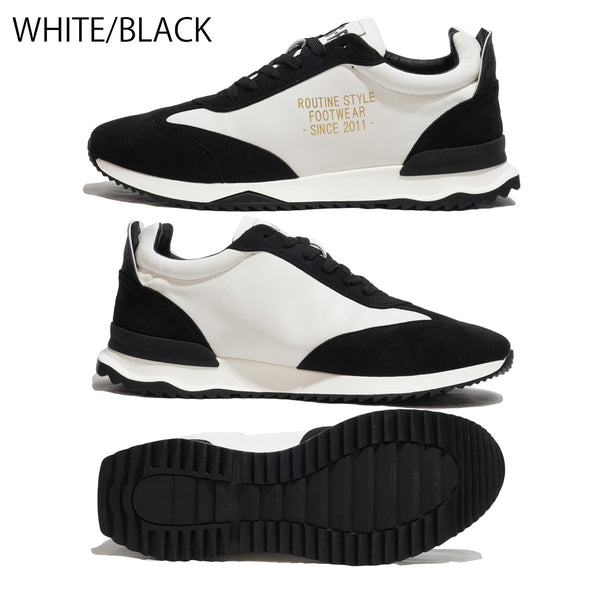 ルーティン スタイル フットウェア 靴 シューズ RSF ROUTINE STYLE FOOTWEAR BATH WHITE BLACK WHITE/BLACK WHITE/BEIGE 本革 レザー 幅広 24SS 旅行