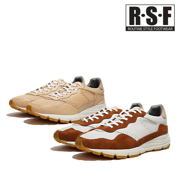 ルーティン スタイル フットウェア 靴 シューズ RSF ROUTINE STYLE FOOTWEAR MANUEL WHT/BRN NATURAL 本革 レザー ビブラムソール 24SS 旅行