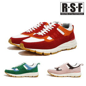 ルーティン スタイル フットウェア 靴 シューズ RSF ROUTINE STYLE FOOTWEAR SIPIN RED GREEN PINK 本革 スエード レザー ビブラムソール 厚底 メンズ 防滑 ローカット JAPAN BRAND 日本ブランド 24SS