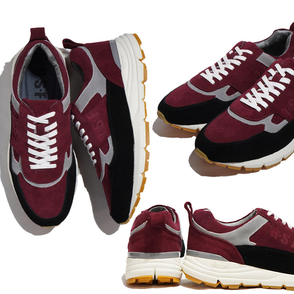 ルーティン スタイル フットウェア 靴 シューズ RSF ROUTINE STYLE FOOTWEAR SIPIN GRAY BLUE BURGUNDY 本革 スエード ビブラムソール 厚底 メンズ 防滑 ローカット JAPAN BRAND 日本ブランド 23FW