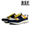 ルーティン スタイル フットウェア 靴 シューズ RSF ROUTINE STYLE FOOTWEAR SIPIN NAVY/YELLOW BROWN 本革 スエード レザー ビブラムソール 厚底 メンズ 防滑 ローカット JAPAN BRAND 日本ブランド 24FW