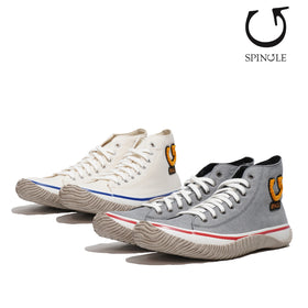 スピングルムーブ 靴 SPINGLE MOVE SP1415-147 SP1415-76 ワッペン ハイカット レディース メンズ シャンブレーツイル BLACK/ORANGE WHITE/ORANGE 24SS Q1