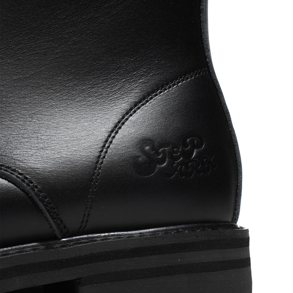 STEPARK PRIMO BLACK ブーツ レディース メンズ ワークブーツ 日本製 本革 レザー レースアップ ロングブーツ ユニセックス おしゃれ 24SS