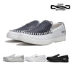 VISA掲載 トップセブン 靴 スリッポン TOP SEVEN T7-AT297 SLIPON WHITE WHITE/NAVY BLACK SILVER ホワイト 紐無し レザ ー 本革 24SS