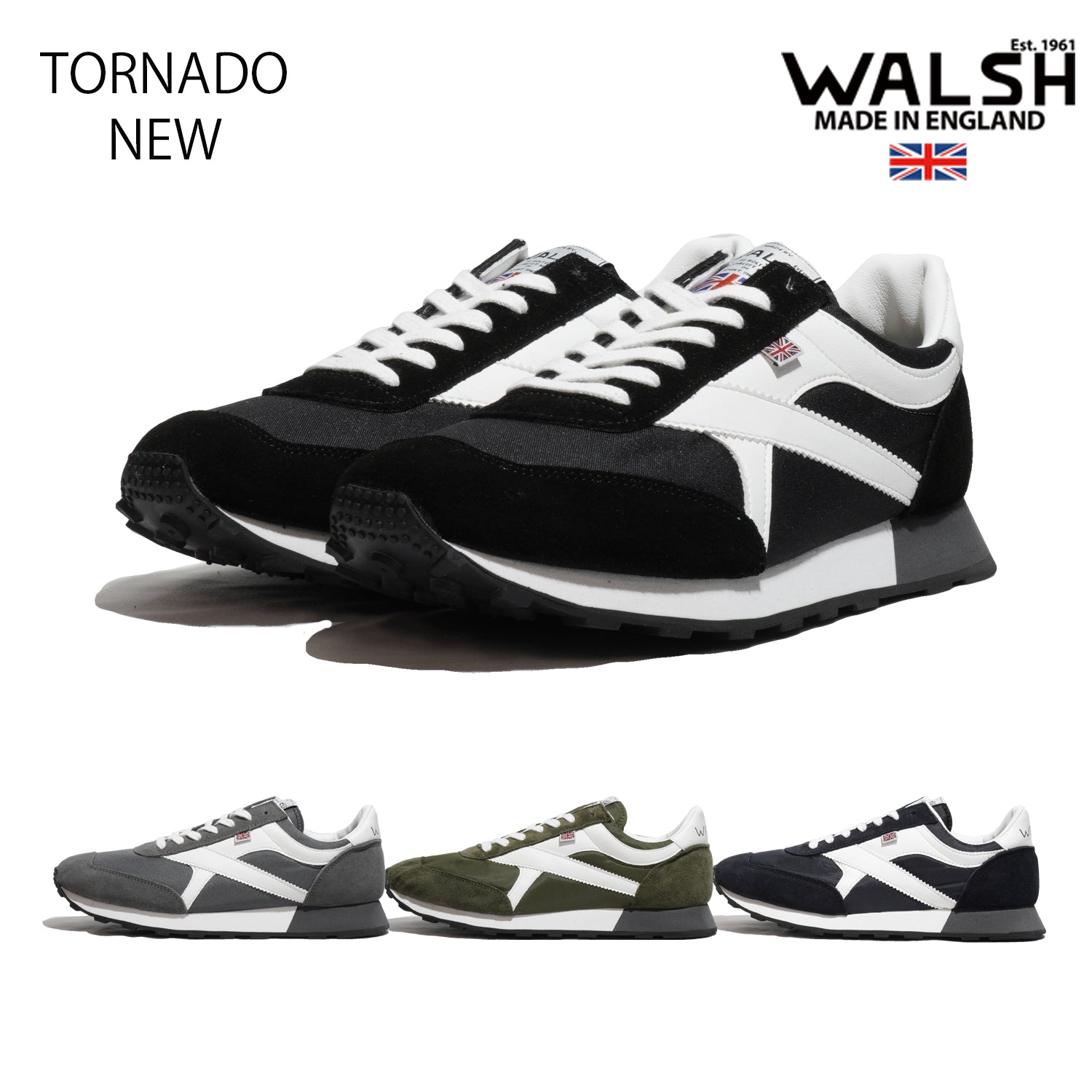 ウォルシュ スニーカー 靴 WALSH シューズ イングランド製 TORNADO-T