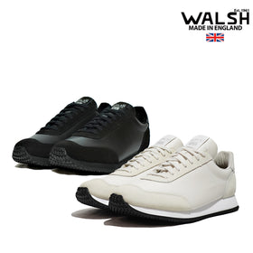 ウォルシュ スニーカー 靴 WALSH シューズ イングランド製 TOR22417 TOR22419 TORNADO17 LEA トルネード17 レザー BLACK WHITE 23FW 国内正規品 母の日