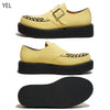 STEPARK ステッパーク TRONCO YELLOW SUEDE ラバーソール モンクストラップ 厚底 カジュアル クリーパー インターレース ビーガンスエード ローカット ロック パンク バンド ゴスロリ レディース メンズ 24FW