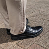 マネブ シューズ MANEBU UKI BLACK ブラック メンズ レディース 靴 ローカット ウィングチップ レザー カジュアル きれいめ シンプル ビジネス 23FW