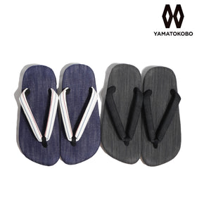 雪駄CROSS サンダル 大和工房 靴 別注カラー 藍 墨 ハイブリッド 日本製 MADE IN JAPAN メンズ 24SS